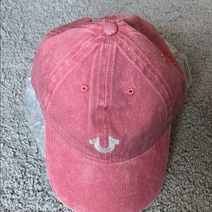 True Religion Washed Red Baseball Unisex cap